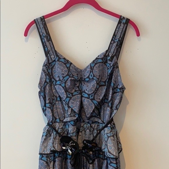 Marc Jacobs Bow Front Chiffon abstract Dress 8 - Picture 4 of 6